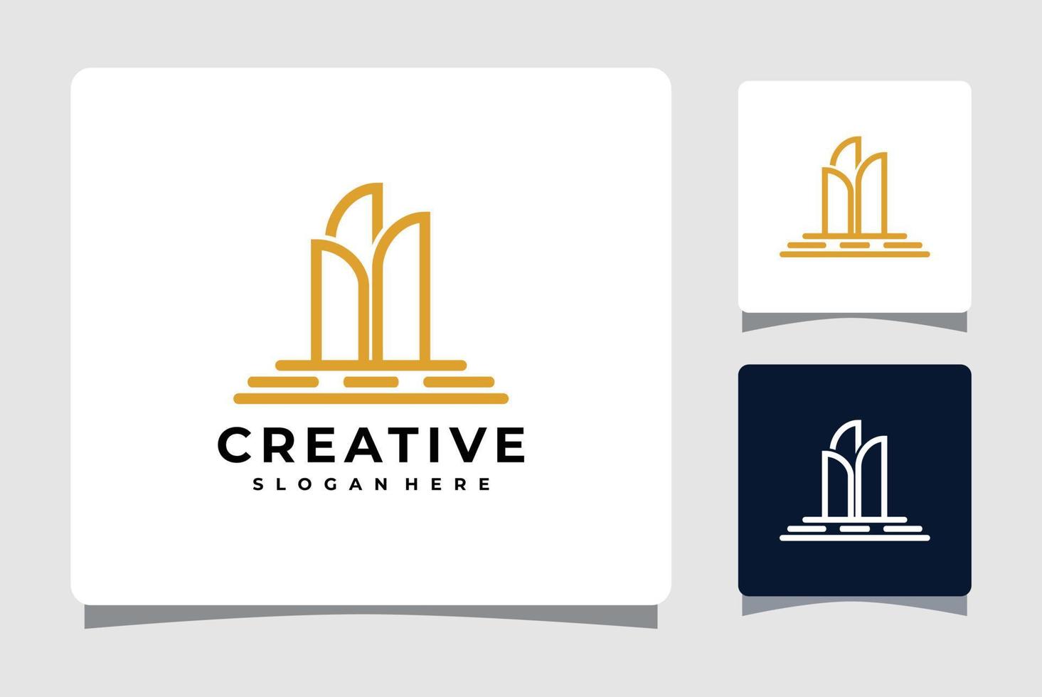 inspiração de design de modelo de logotipo imobiliário vetor