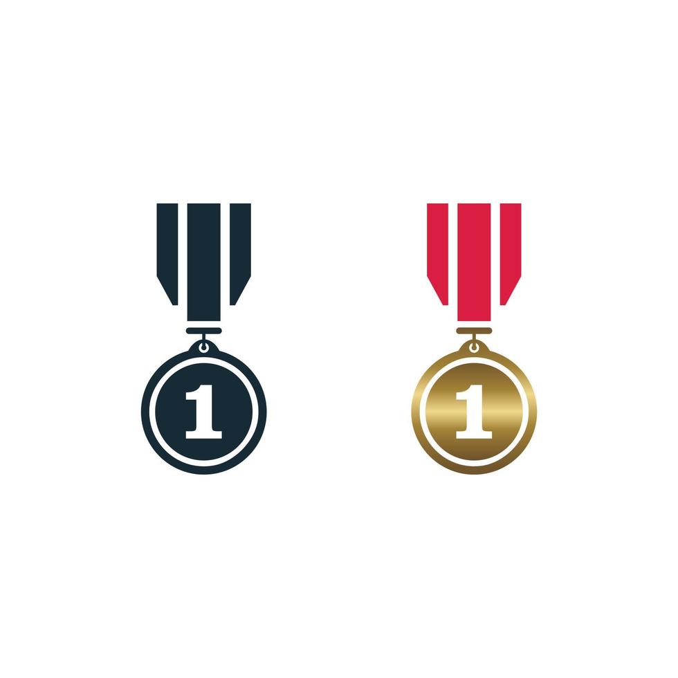 elementos de modelo de design de ícone de medalhão vetor