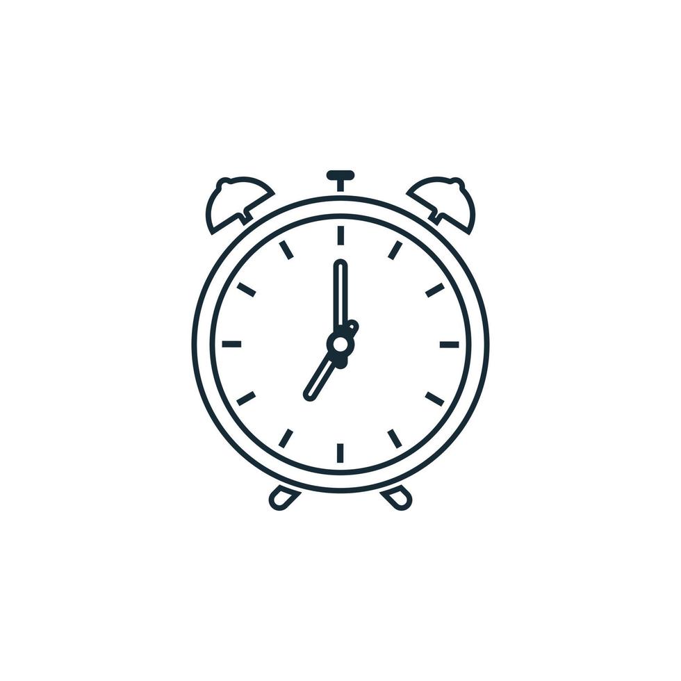 acordar elementos de modelo de design de ícone de relógio ou despertador vetor
