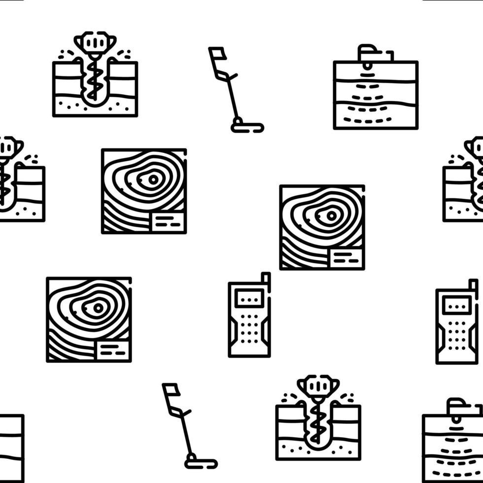 padrão sem emenda de vetor de equipamento de geodésia