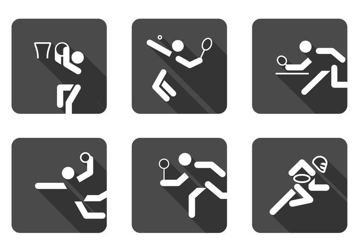 Conjunto de vetores de ícones de esportes de bola