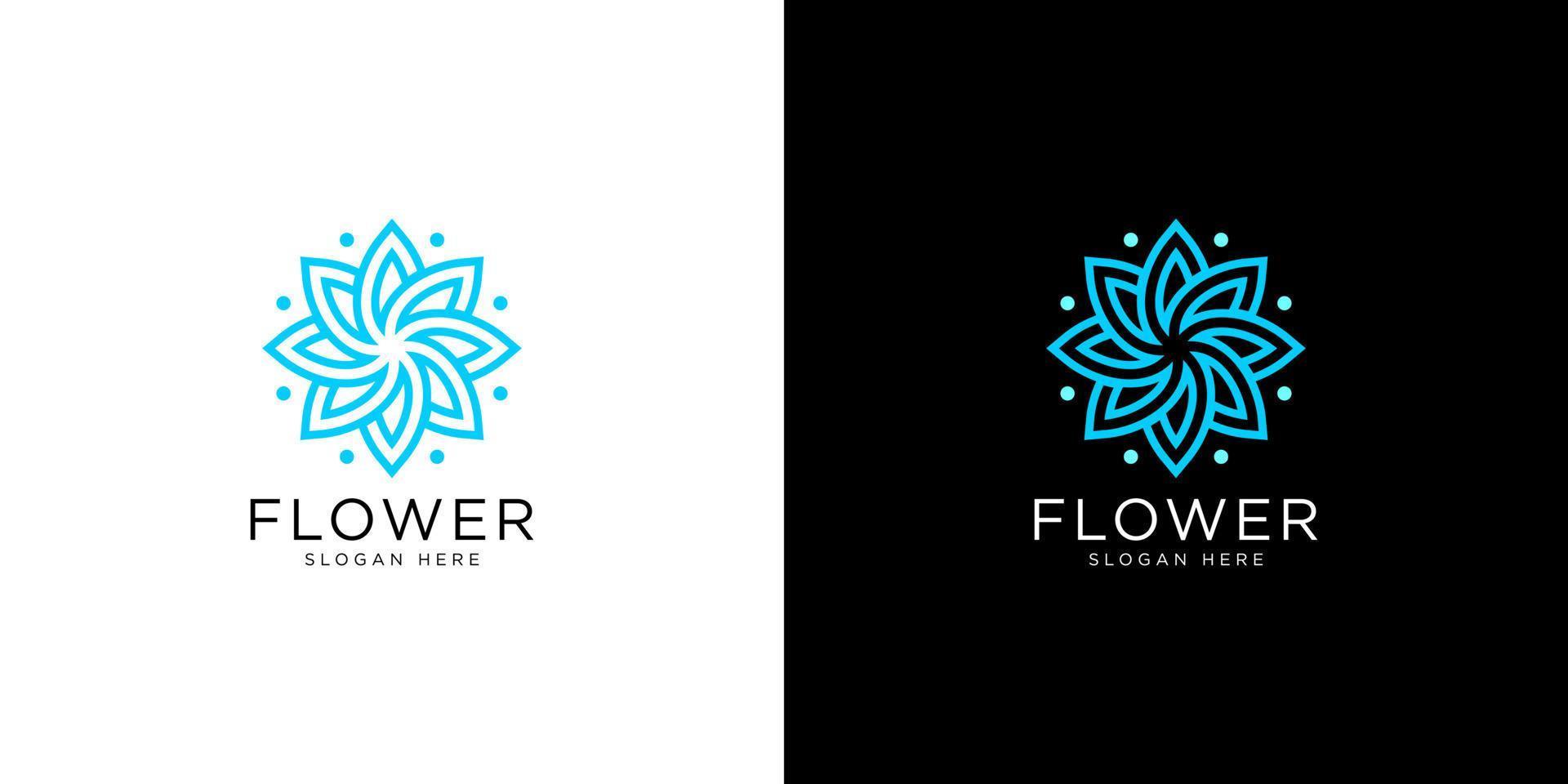 vetor premium do logotipo da flor da natureza