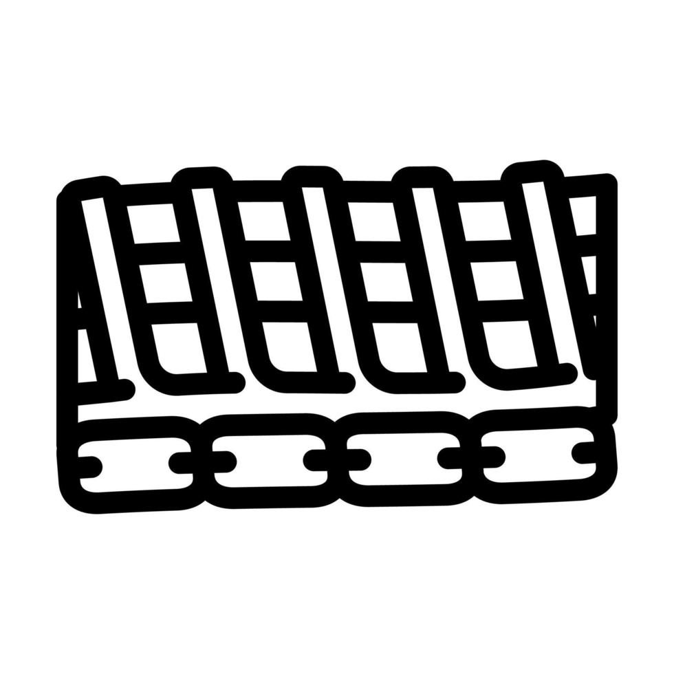 ilustração em vetor ícone de linha de cabos flexíveis