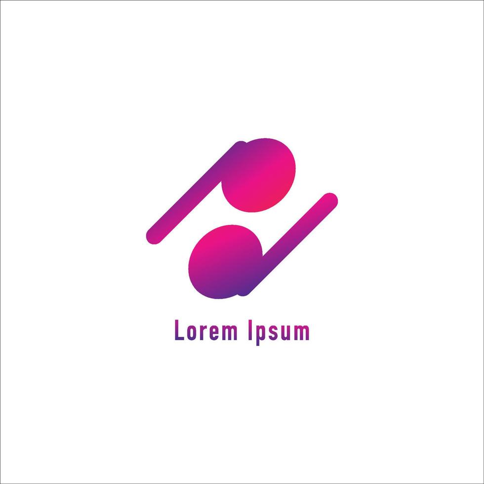 modelo de design de logotipo de alfabeto pd letras minúsculas isolado no fundo branco. ícone de fone de ouvido tws ilustrado na cor de gradação roxa violeta magenta. logotipo pictórico do monograma, conceito de logotipo simples vetor