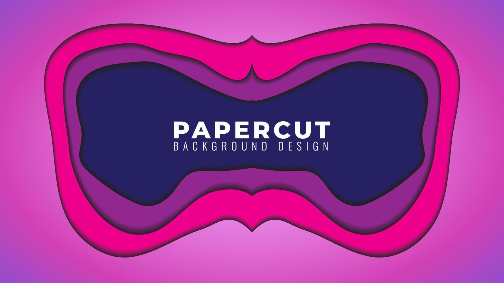 ilustração vetorial de camadas de papel escuro sombrio. modelo de design abstrato. tema de cor gradiente azul escuro roxo magenta rosa. vetor