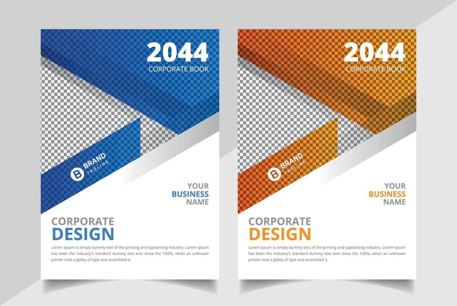 folheto ou modelo de layout de folheto, plano de fundo do design da capa do relatório anual vetor
