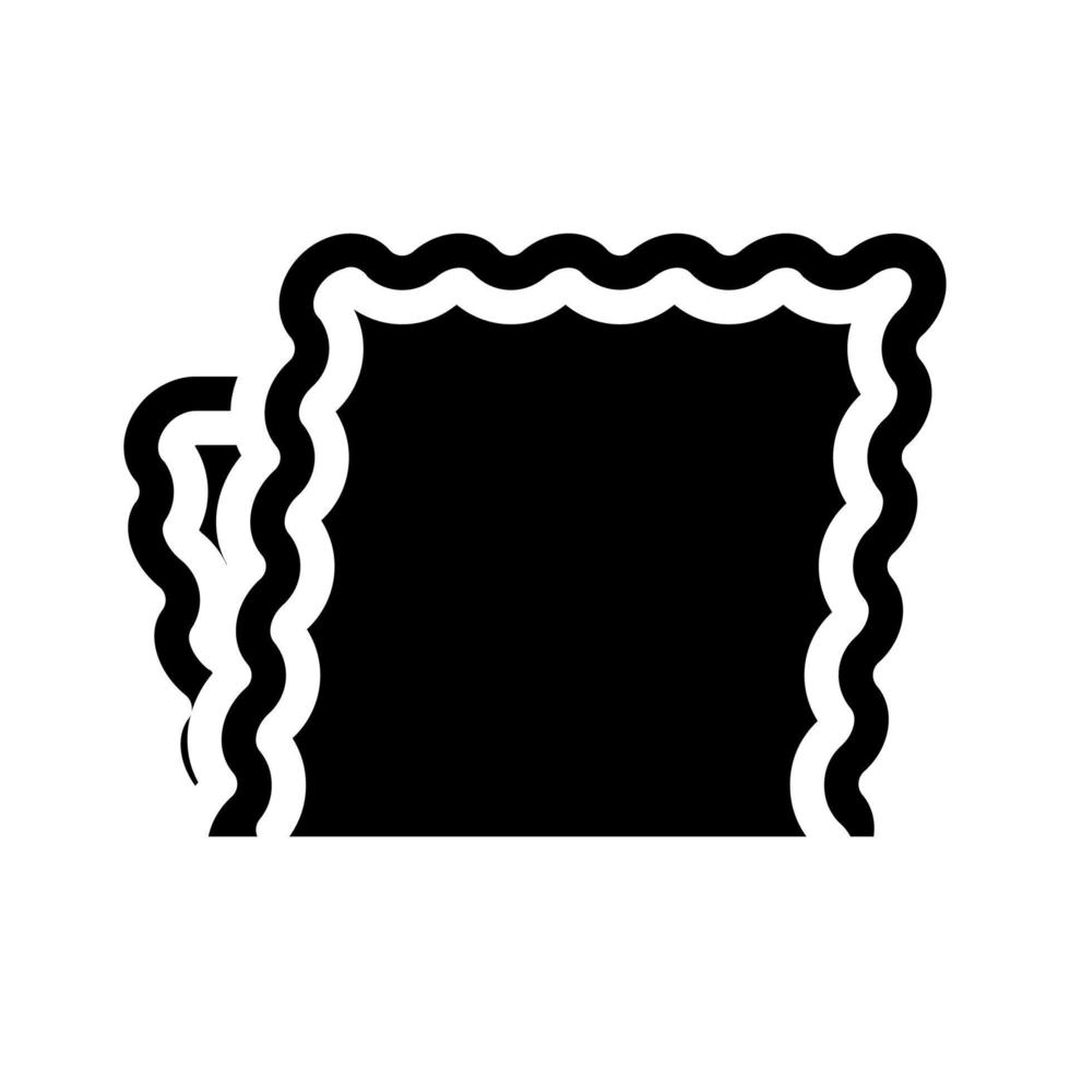 ilustração vetorial de ícone de glifo de tecido de guardanapo vetor