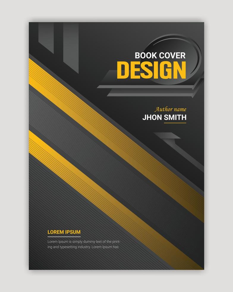 modelo de design de capa de livro moderno vetor
