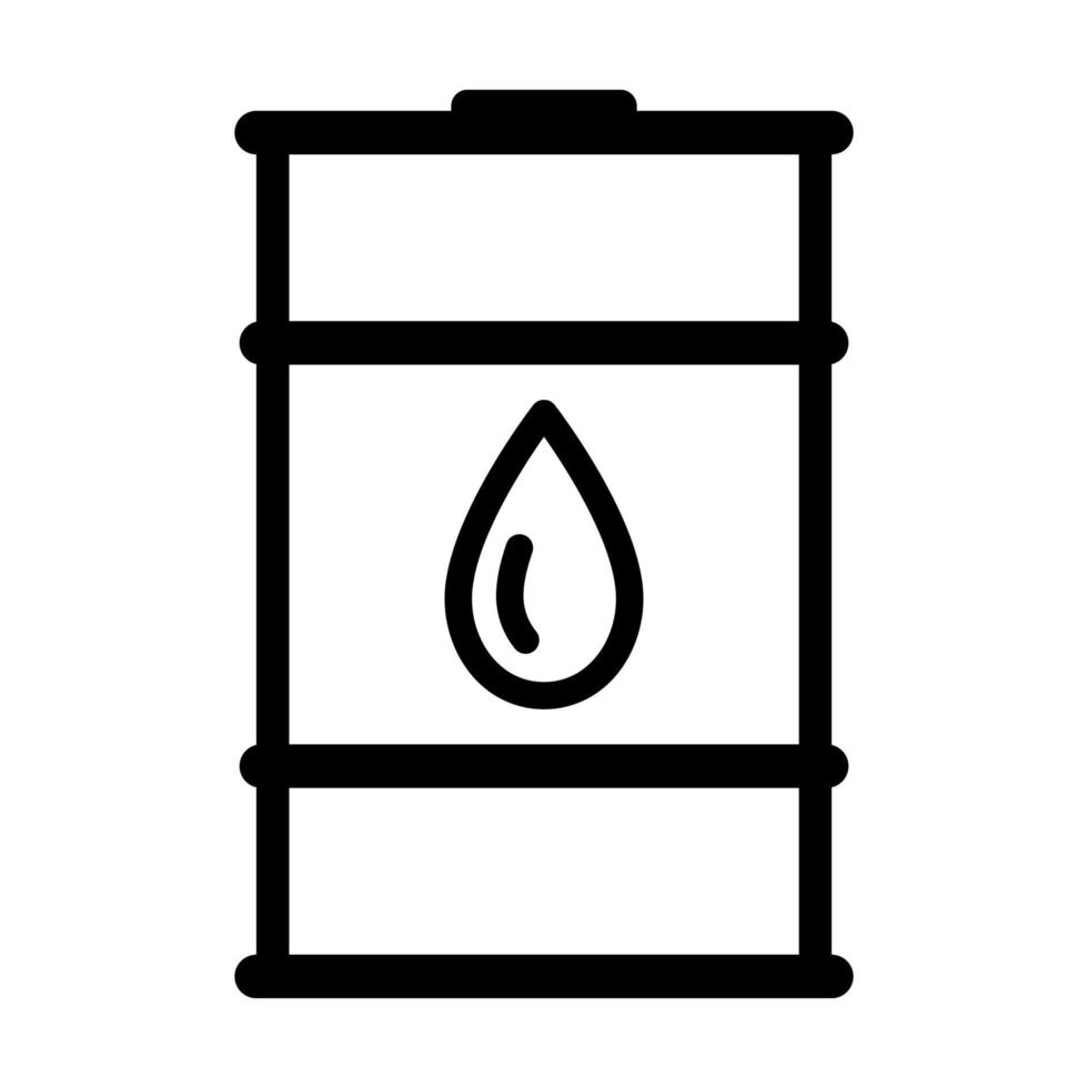 barril com combustíveis. barril com logotipo de gota de óleo. estoques de petróleo. galão de combustível. posto de gasolina vetor