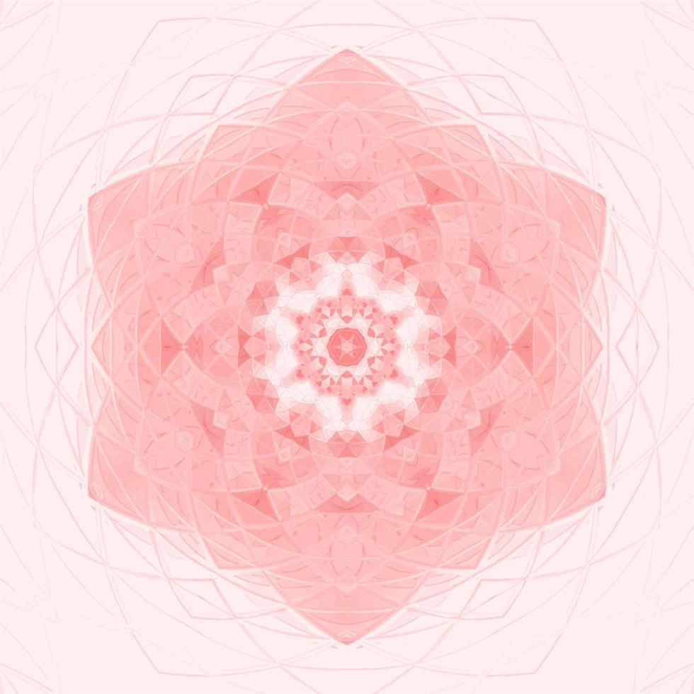 mandala de flor caleidoscópio. ilustração vetorial. vetor mosaico colorido