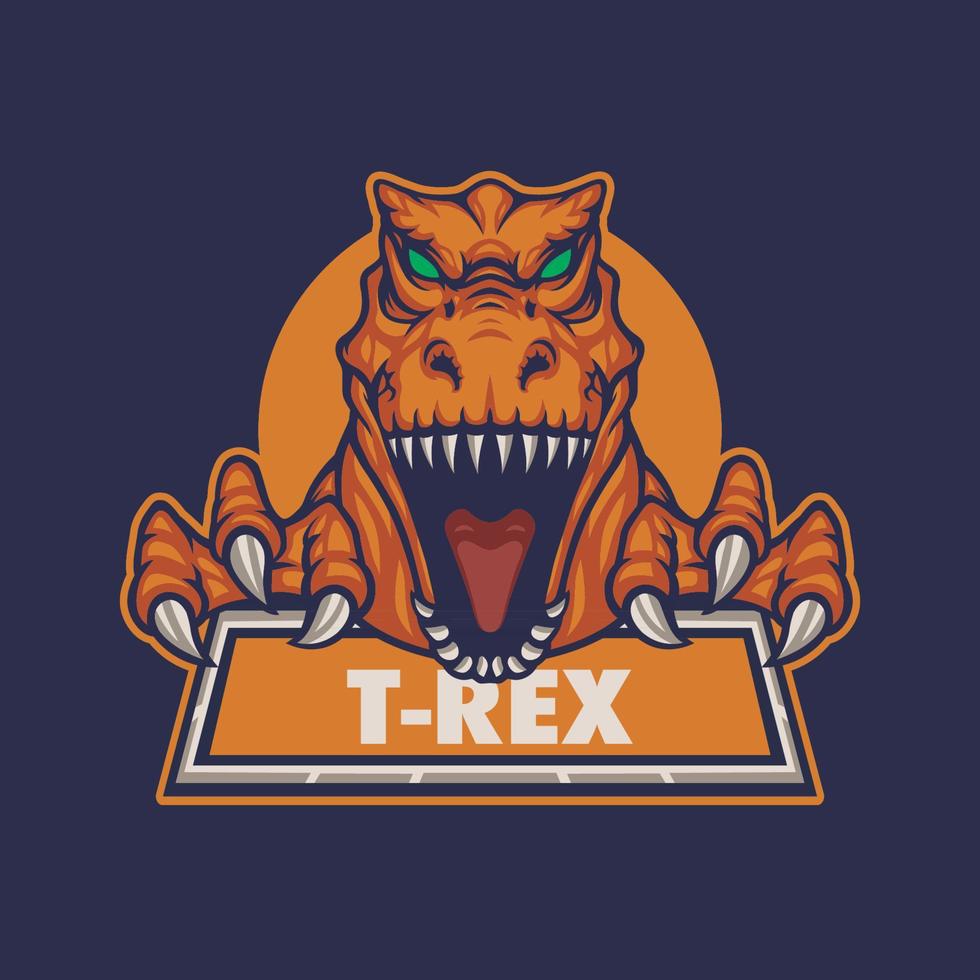 t-rex esport logotipo .eps vetor