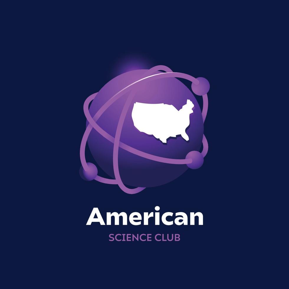 logotipo da ciência americana vetor