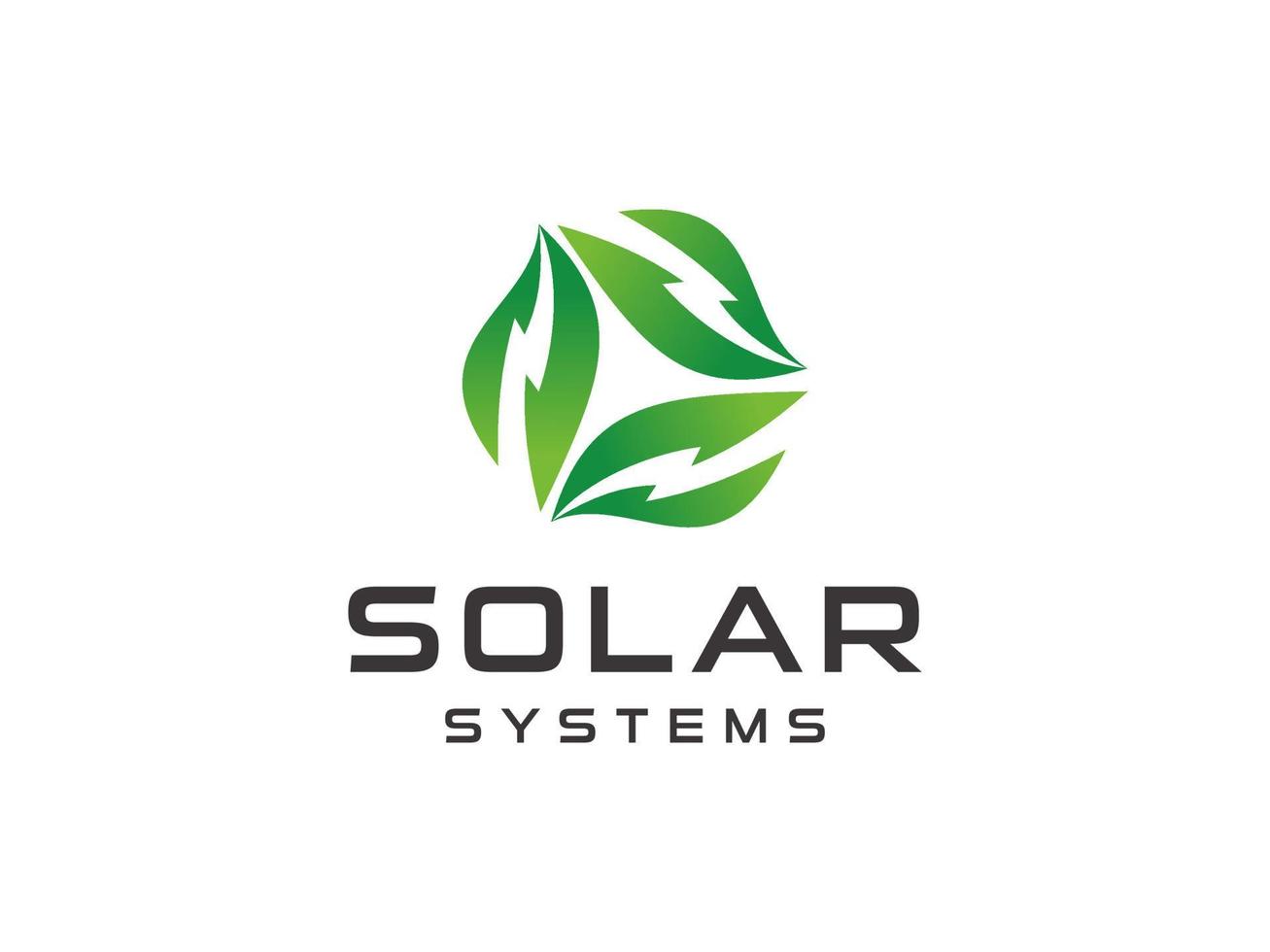 vetor de designs de logotipo de energia solar, logotipo de energia solar