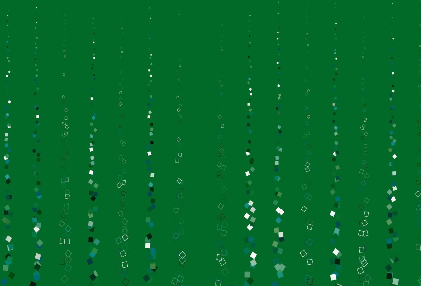 padrão de vetor azul, verde claro com cristais, retângulos.