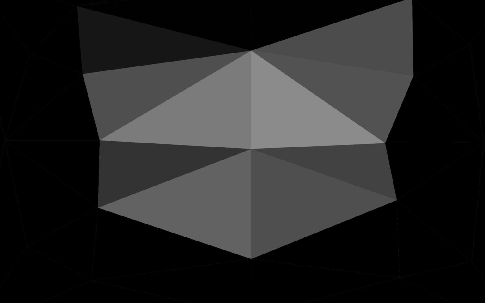 prata escuro, padrão de triângulo embaçado vector cinza.