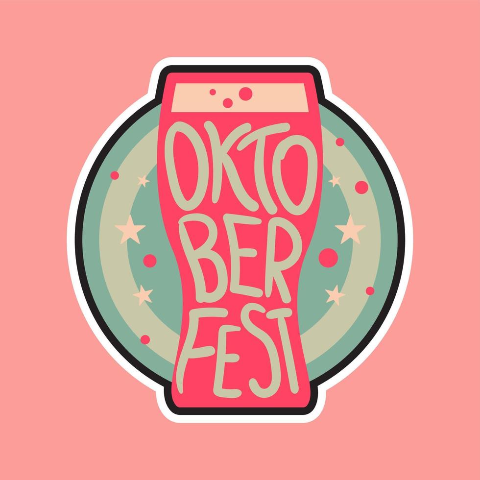 emblema da oktoberfest vetor