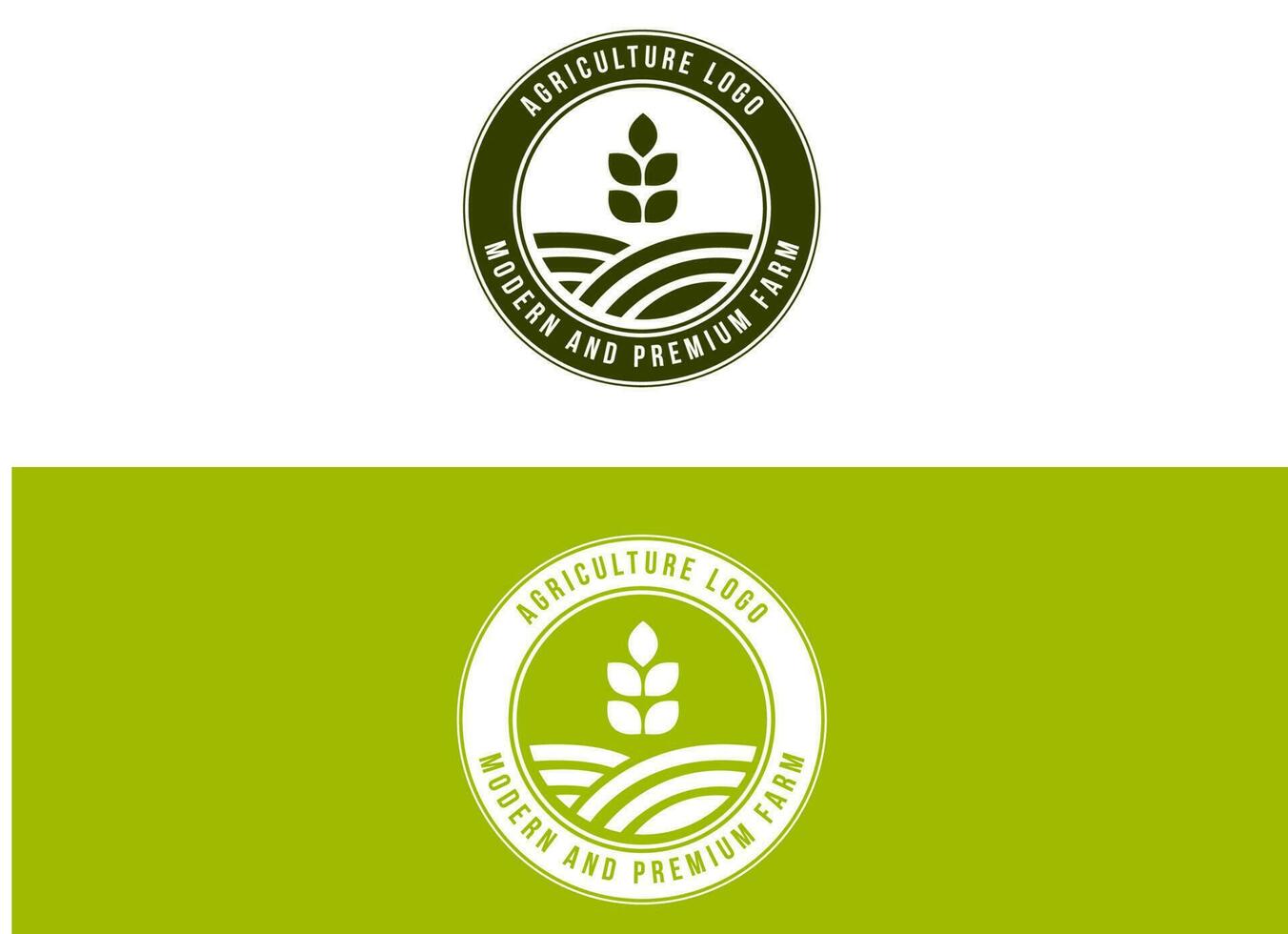 modelo de design de logotipo de agricultura. vetor