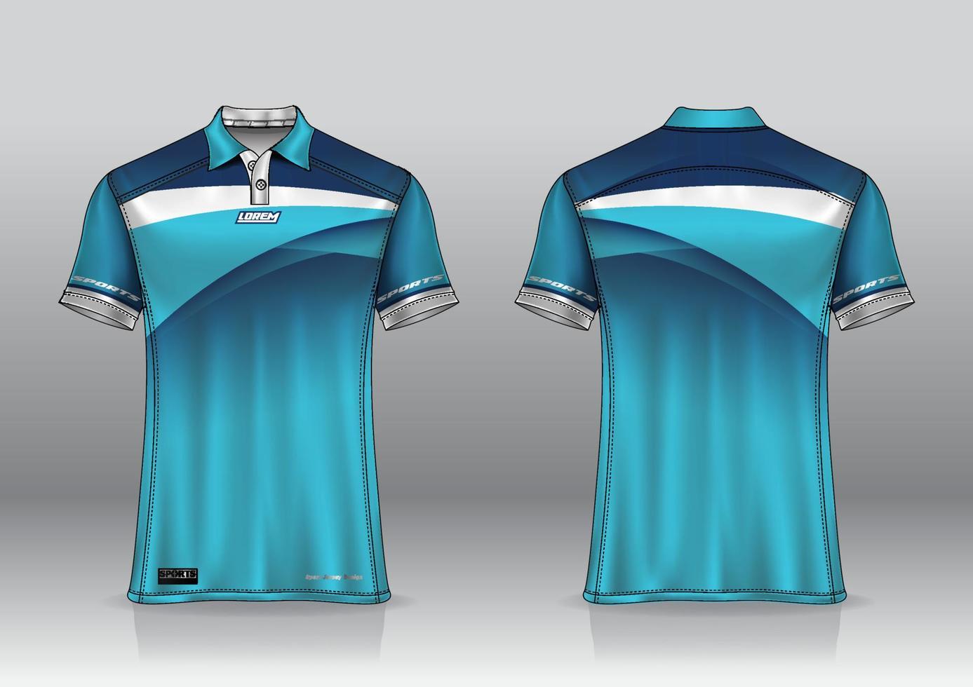 design de uniforme de camisa polo para esportes ao ar livre vetor