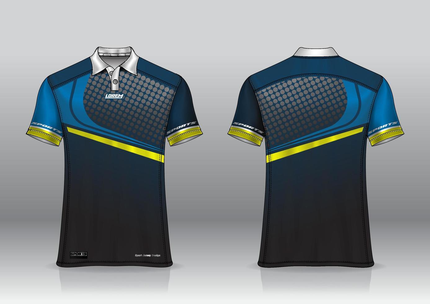 design de uniforme de camisa polo para esportes ao ar livre vetor