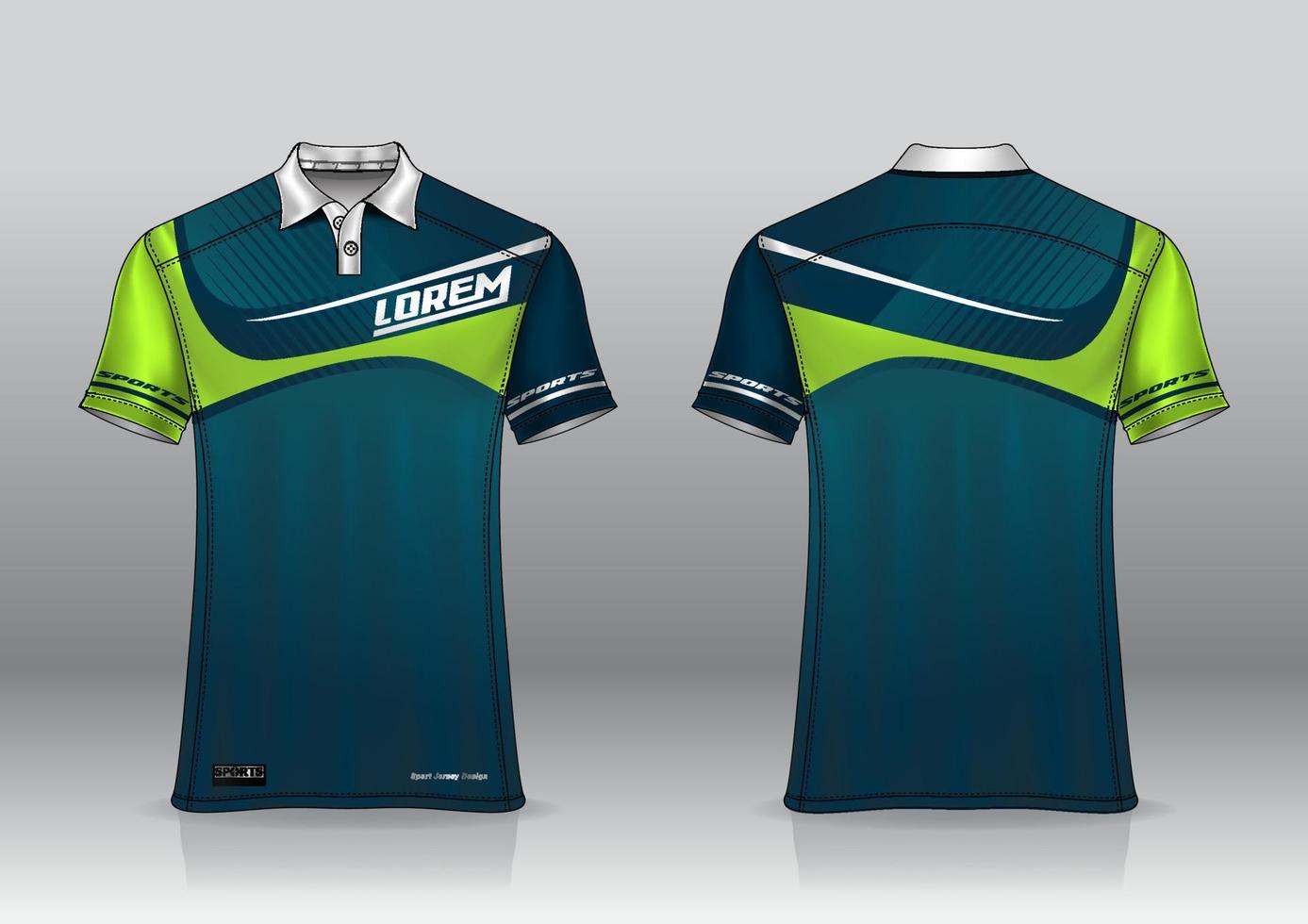 design de uniforme de camisa polo para esportes ao ar livre vetor