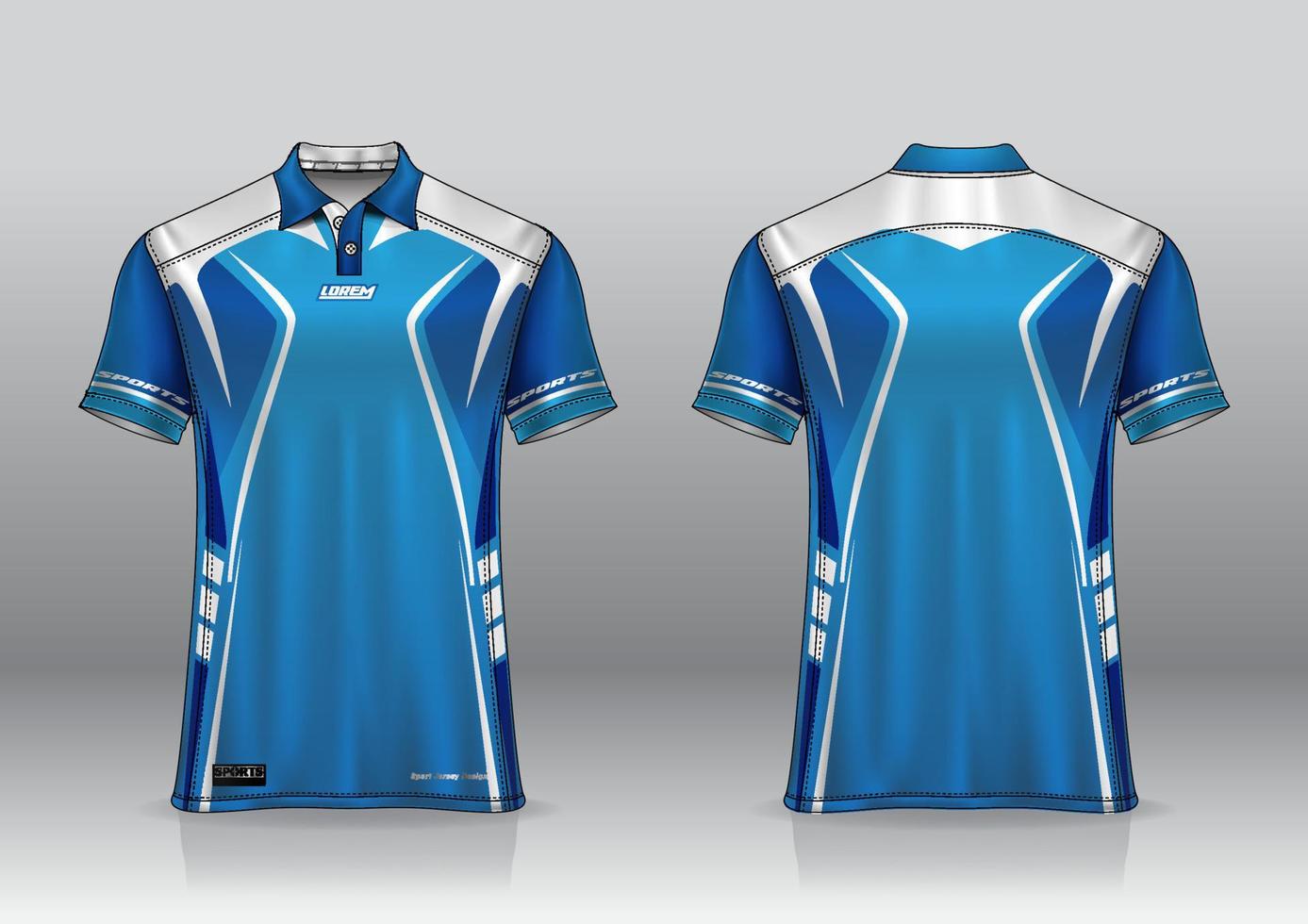 design de uniforme de camisa polo para esportes ao ar livre vetor