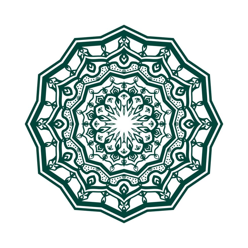 projeto decorativo redondo abstrato. decoração circular. mandala simples para web ou elemento de impressão vetor