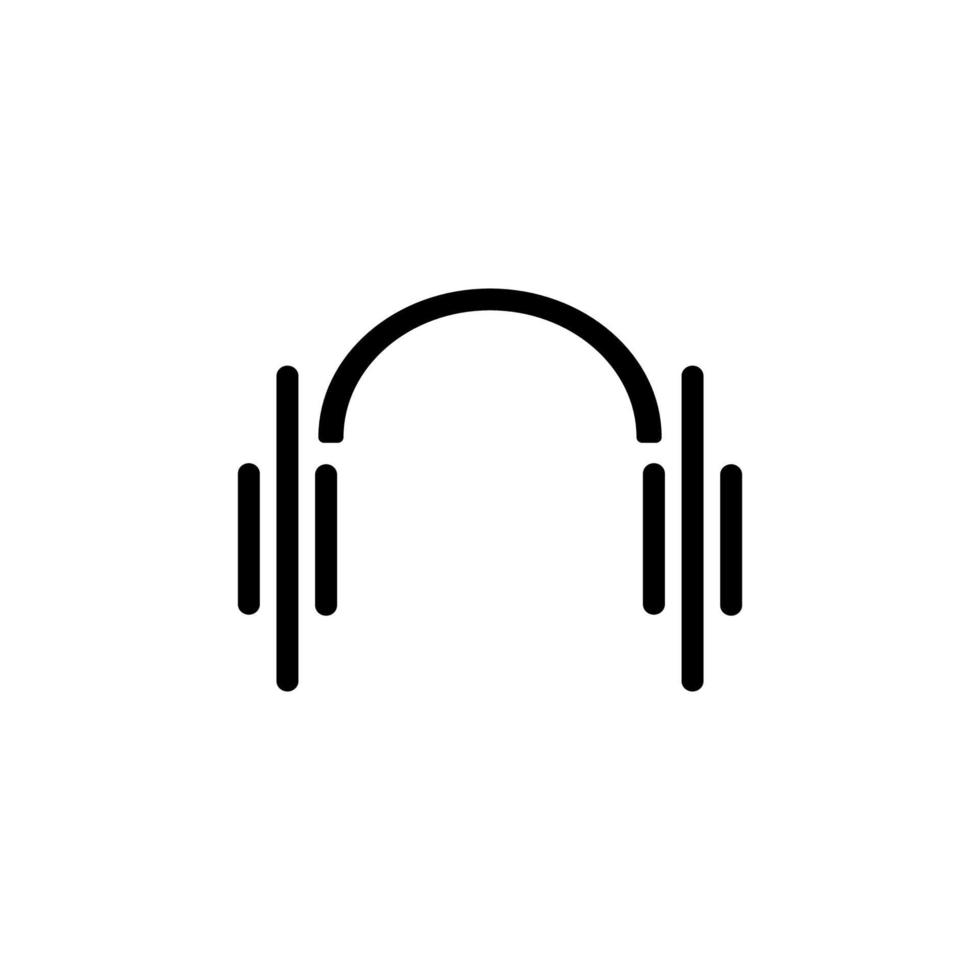 design de vetor de ícone de fone de ouvido
