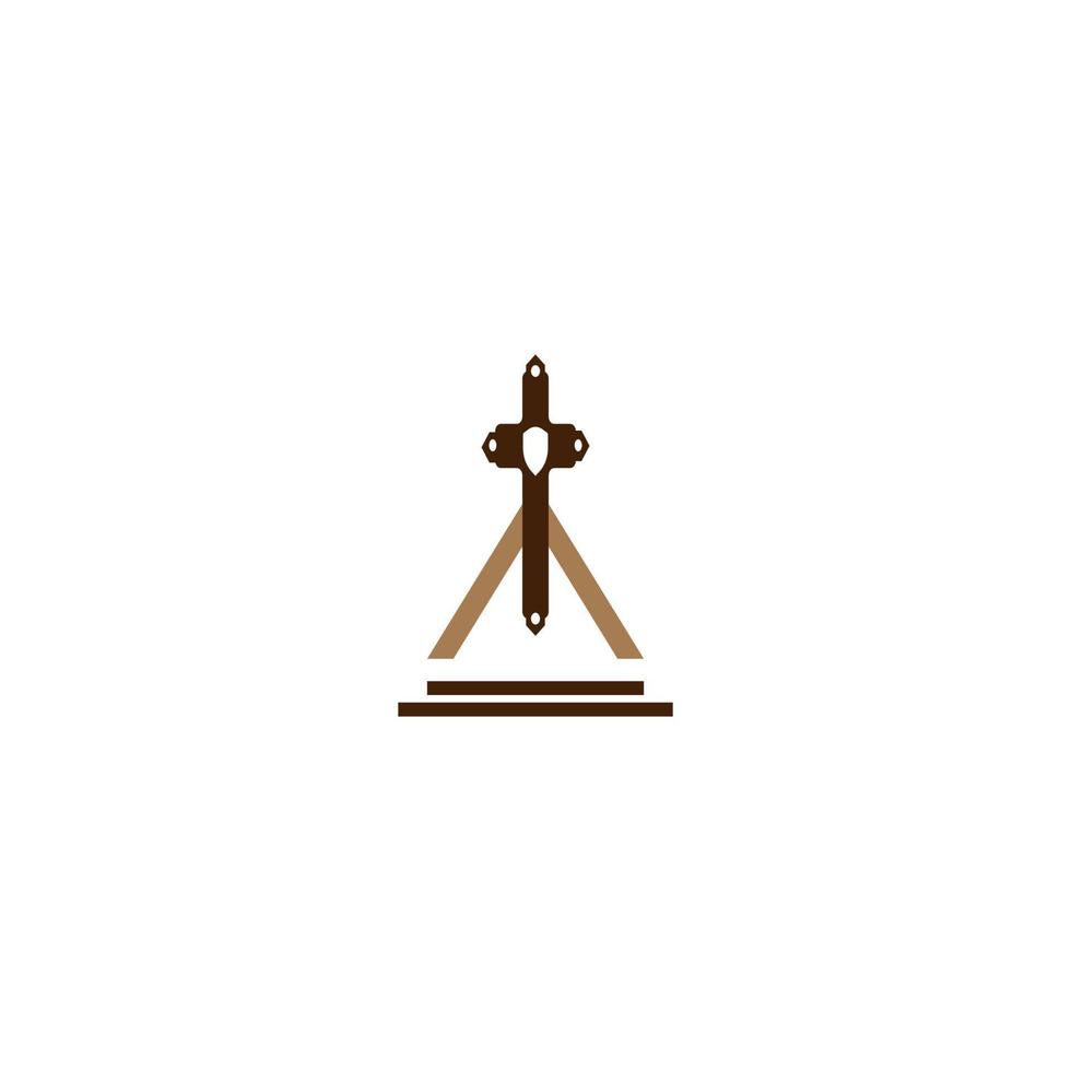 logotipo do ícone da igreja vetor