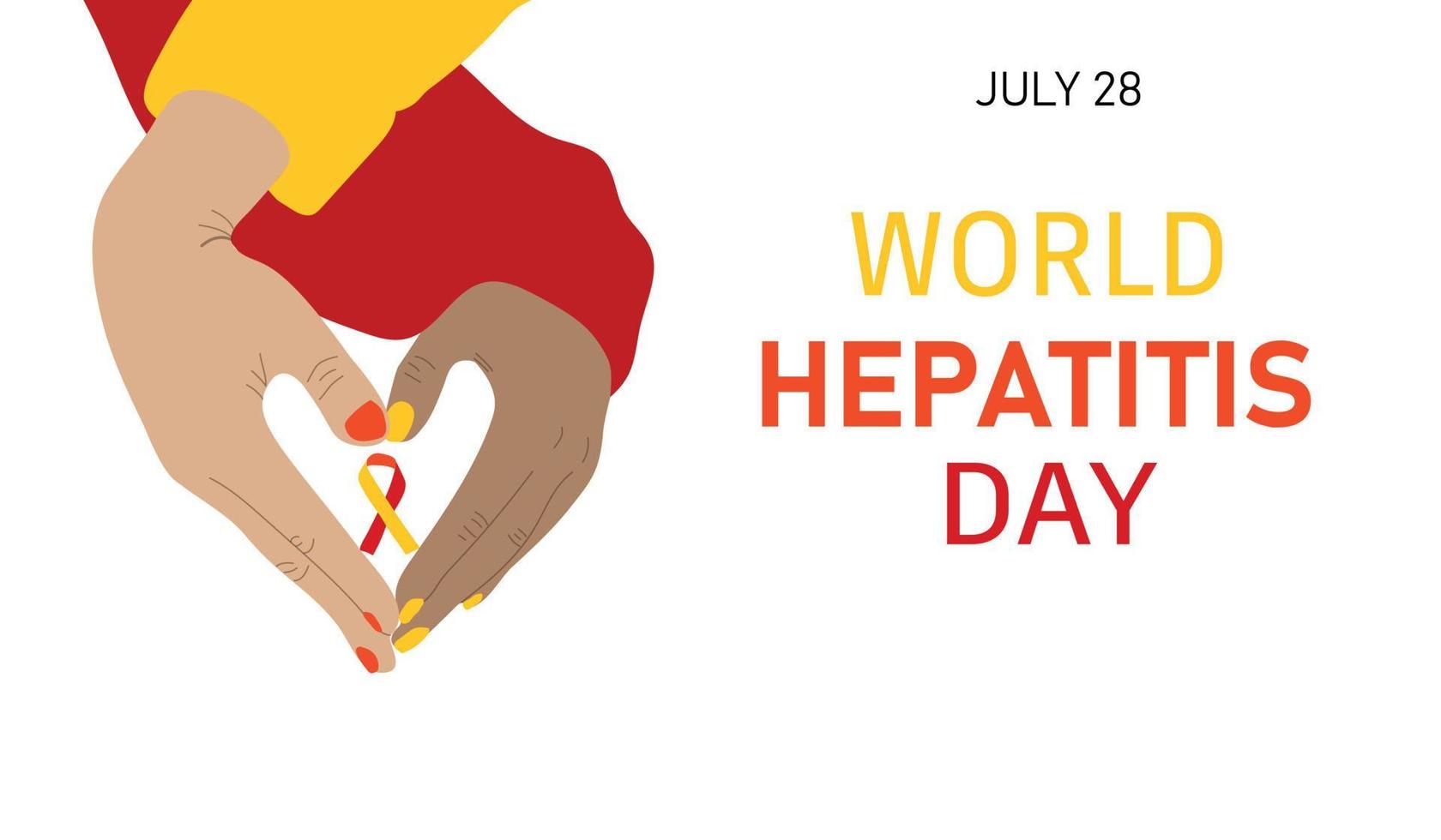 dia mundial da hepatite vetor