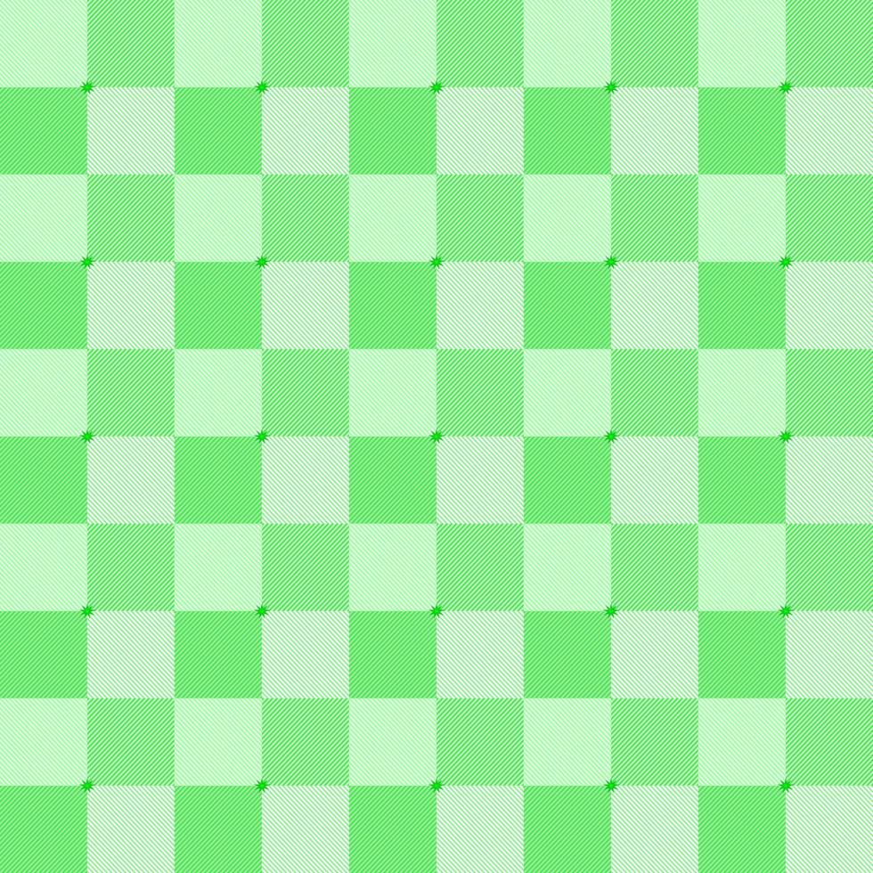 tecido xadrez verde fresco tecido tecido abstrato textura de fundo papel de parede padrão sem costura ilustração vetorial vetor