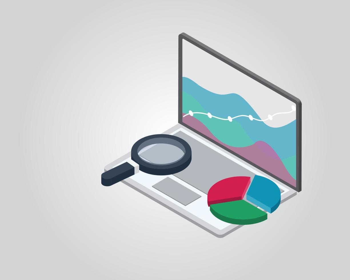 revisar o desempenho dos negócios da empresa para analisar o relatório da empresa para melhorar o desempenho dos negócios vetor