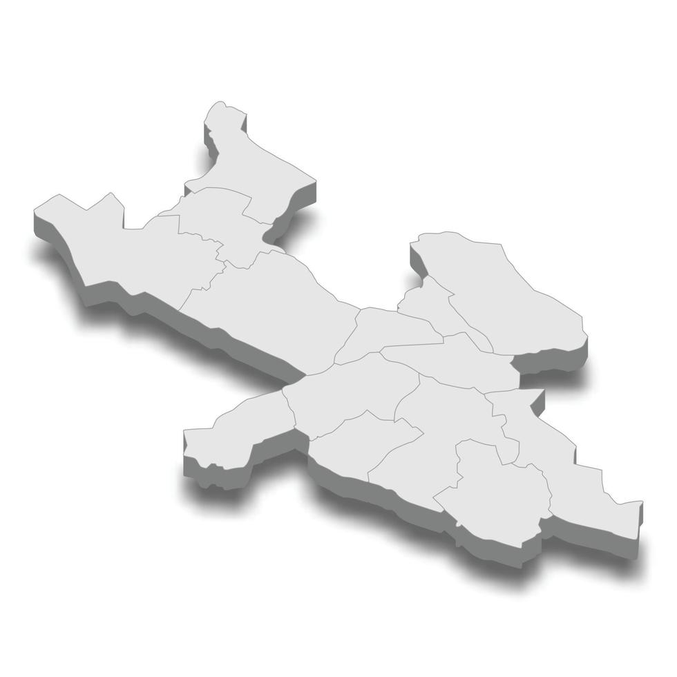 mapa isométrico 3d da cidade de estocolmo é uma capital da suécia vetor