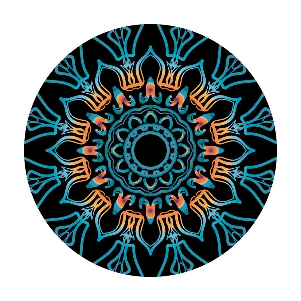 design de mandala indiano ornamental de luxo. vetor