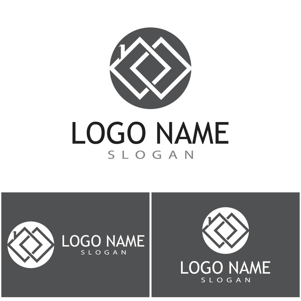 design de logotipo de propriedade e construção vetor