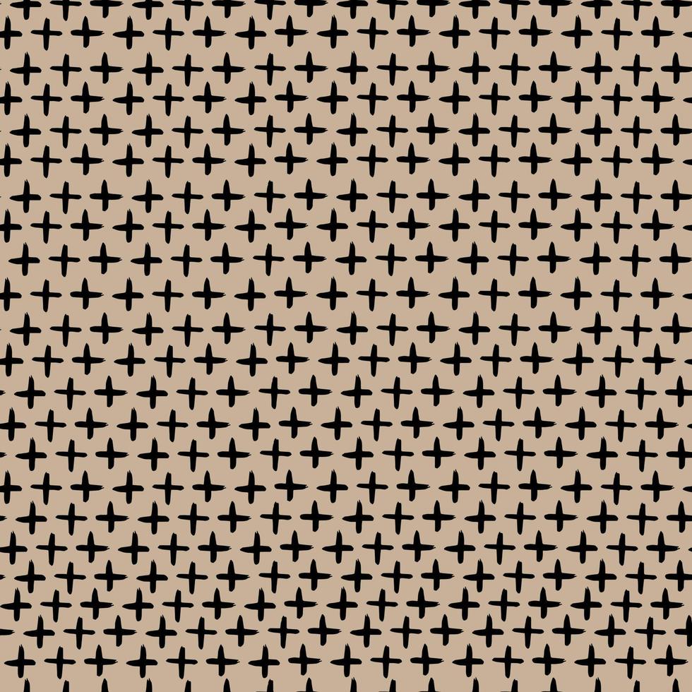 cruza o padrão sem emenda de vetor de minimalismo geométrico abstrato