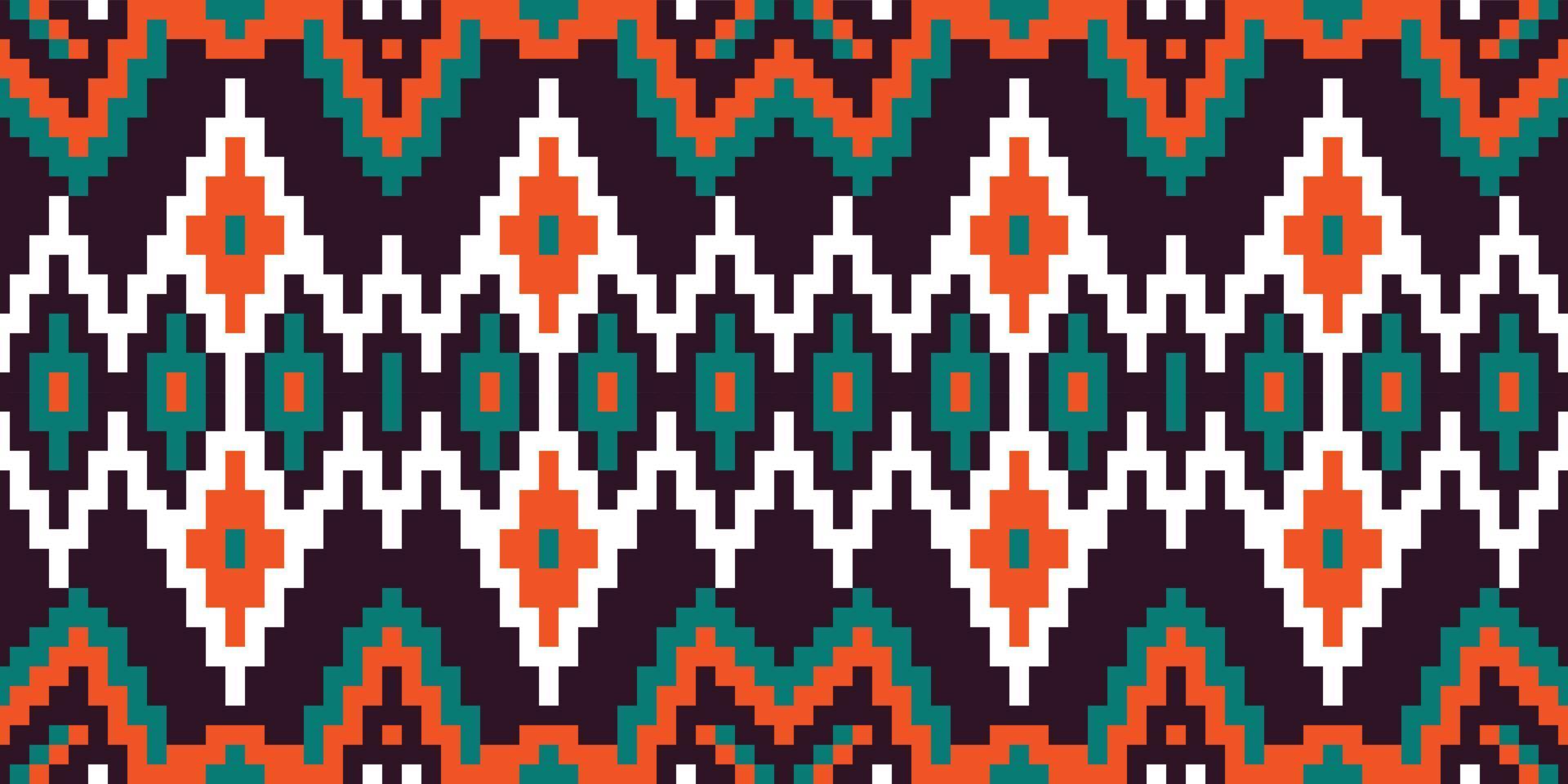 design de padrão sem emenda étnico geométrico tradicional americano africano. tecido asteca tapete ornamento chevron têxtil decoração papel de parede. fundo de bordado de peru boho tribal vetor