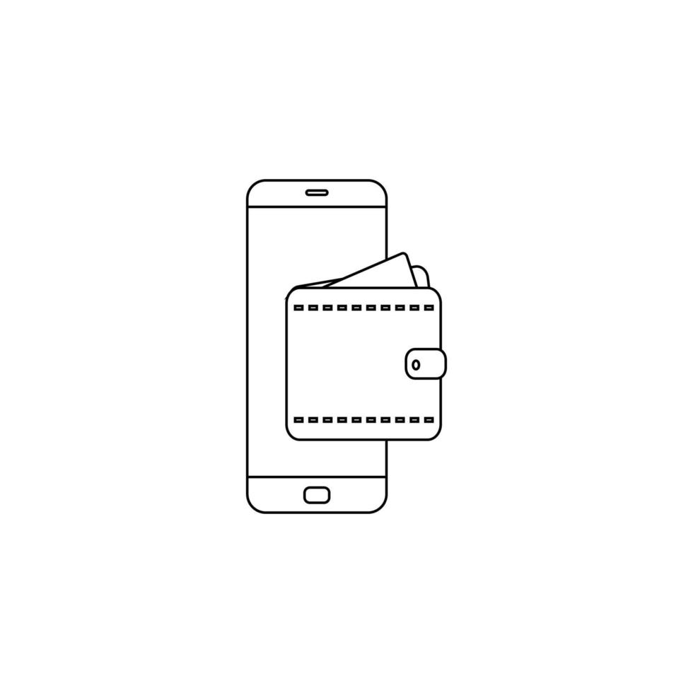 design de ilustração vetorial de ícone de carteira vetor