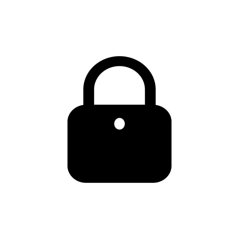 imagem de ilustração de design de logotipo de vetor de ícone de cadeado