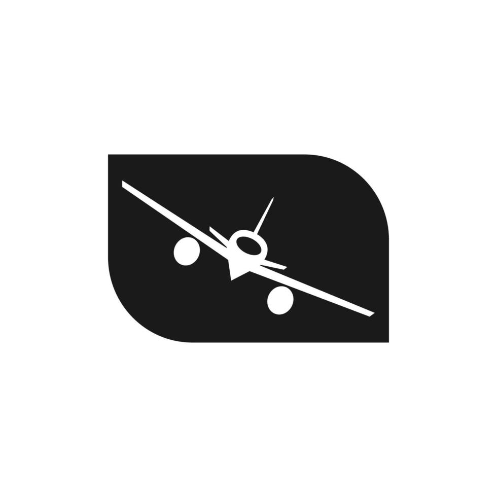 ilustração de logotipo de vetor de ícone de avião