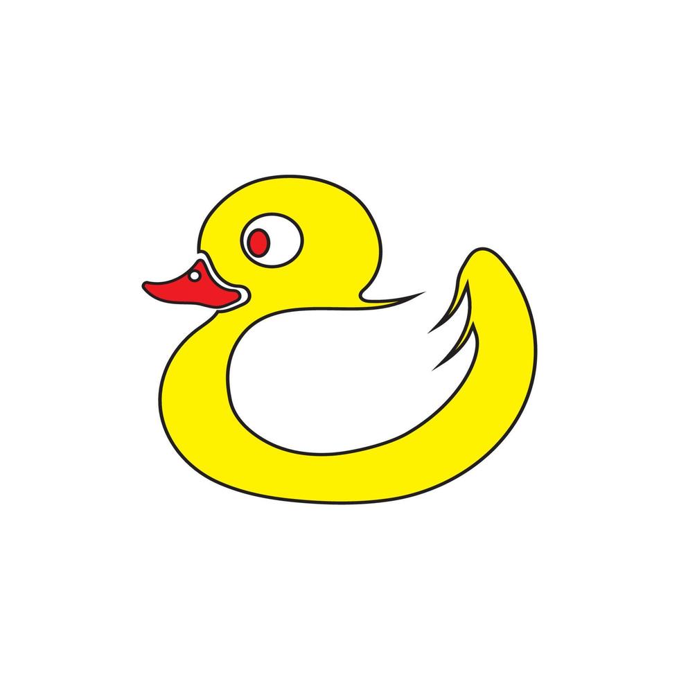 vetor de ícone de logotipo de símbolo de pato