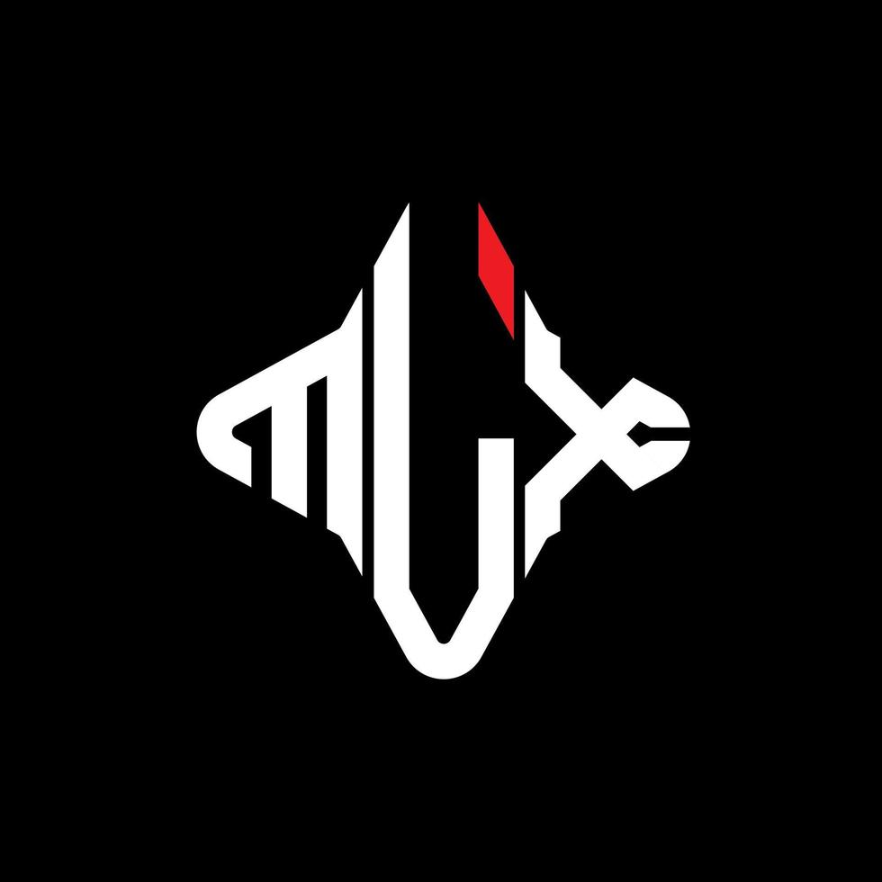 design criativo de logotipo de letra mx com gráfico vetorial vetor
