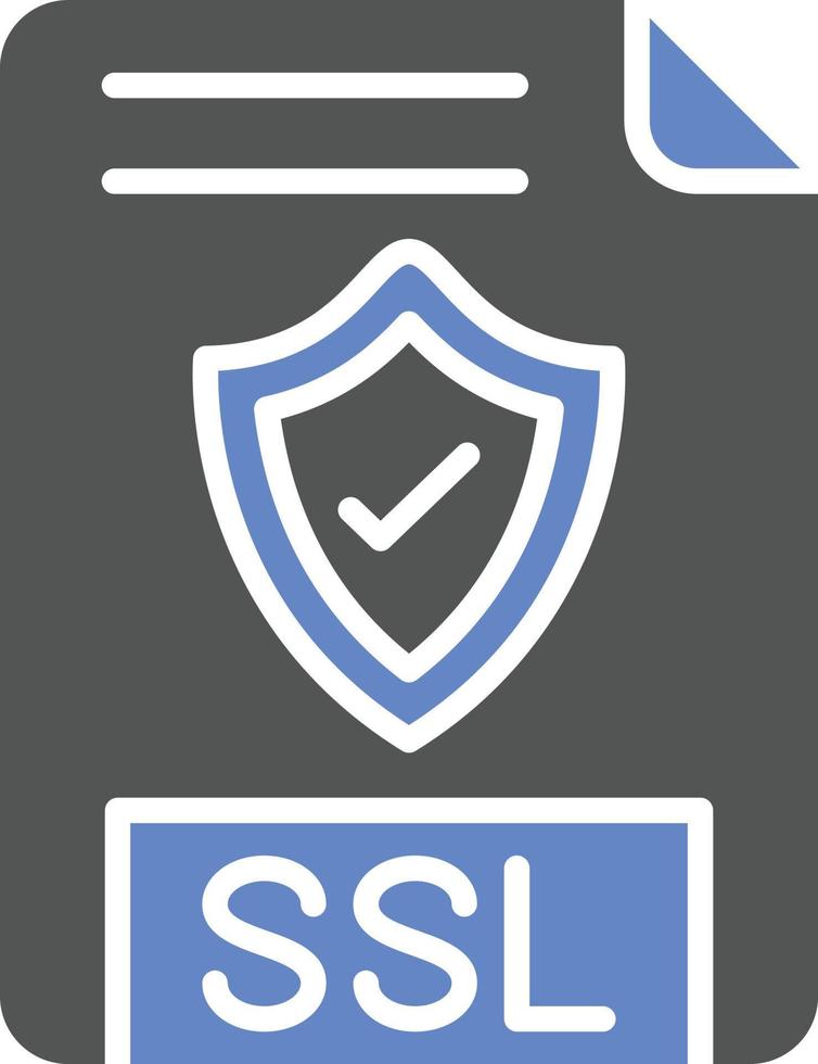 estilo de ícone de arquivo ssl vetor