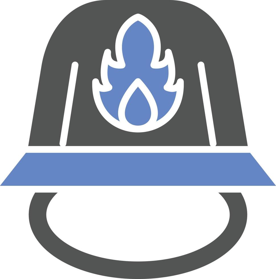 estilo de ícone de capacete de bombeiro vetor