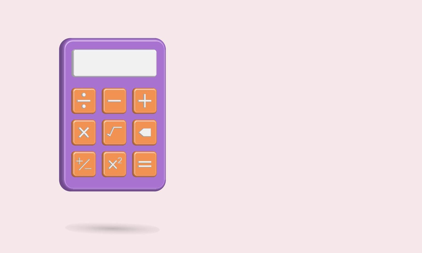 vetor de ícone de calculadora, como imagem de propriedade para matemática, economia e finanças