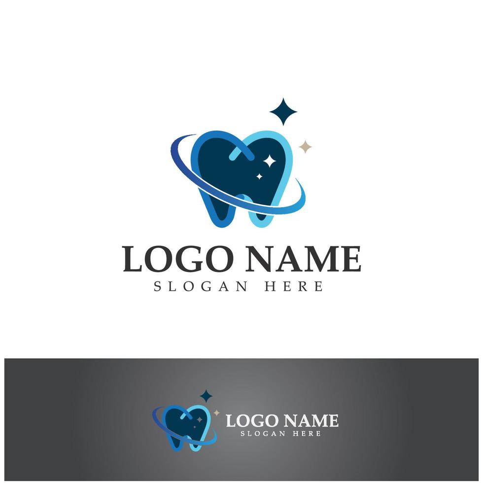 logo dental design vector template.creative logotipo do dentista. logotipo de vetor de clínica odontológica.