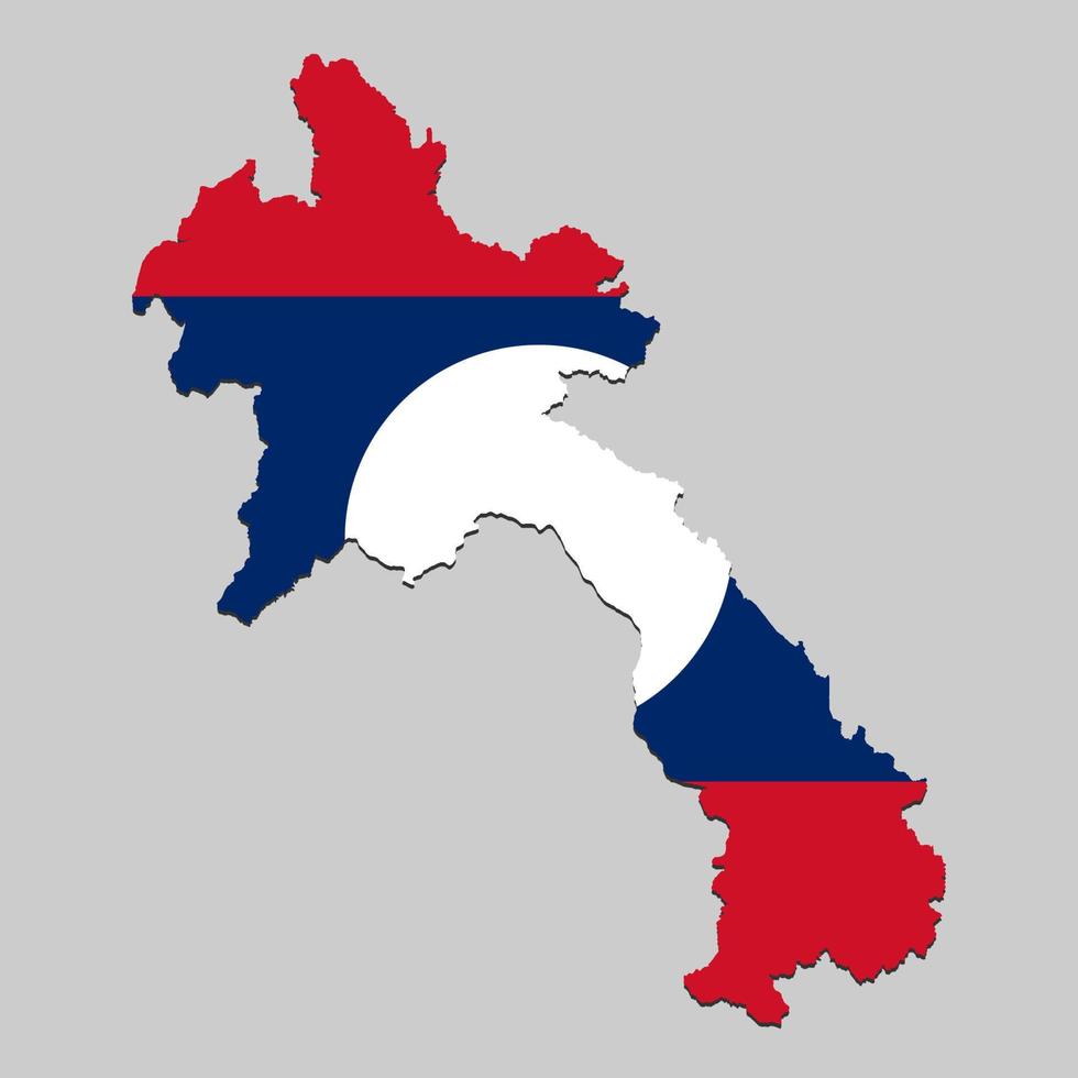 mapa com bandeira nacional vetor