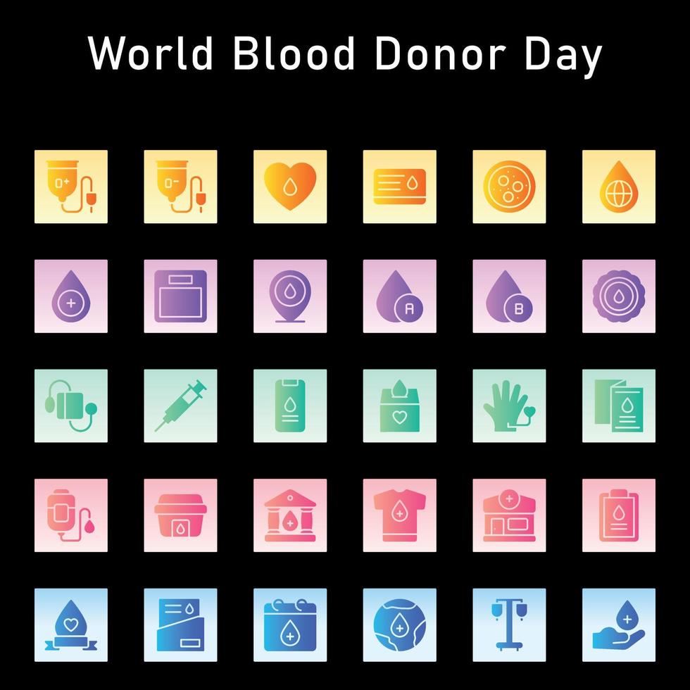 dia mundial do doador de sangue vetor