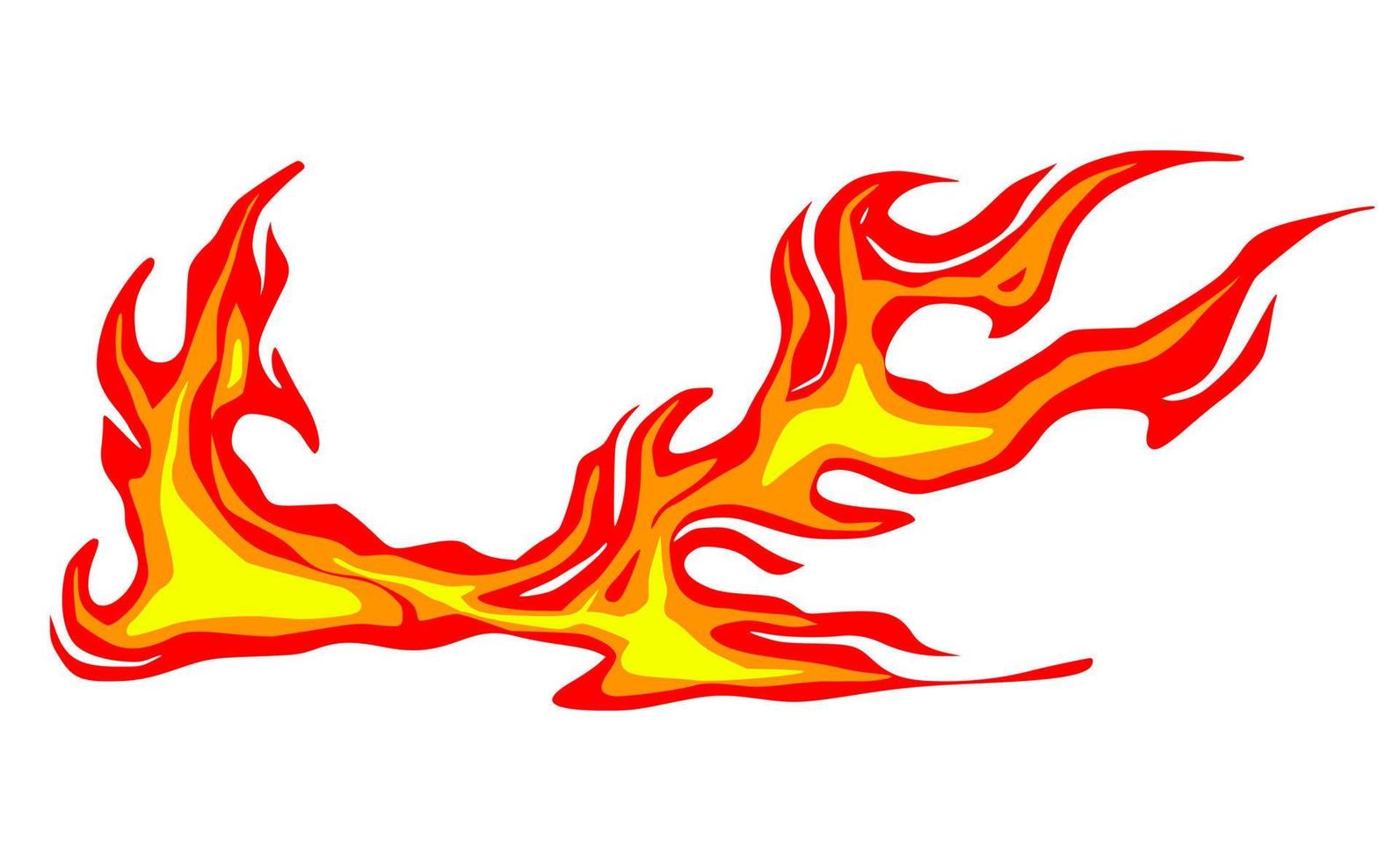 vetor de elemento de desenho animado de fogo 8063015 Vetor no Vecteezy