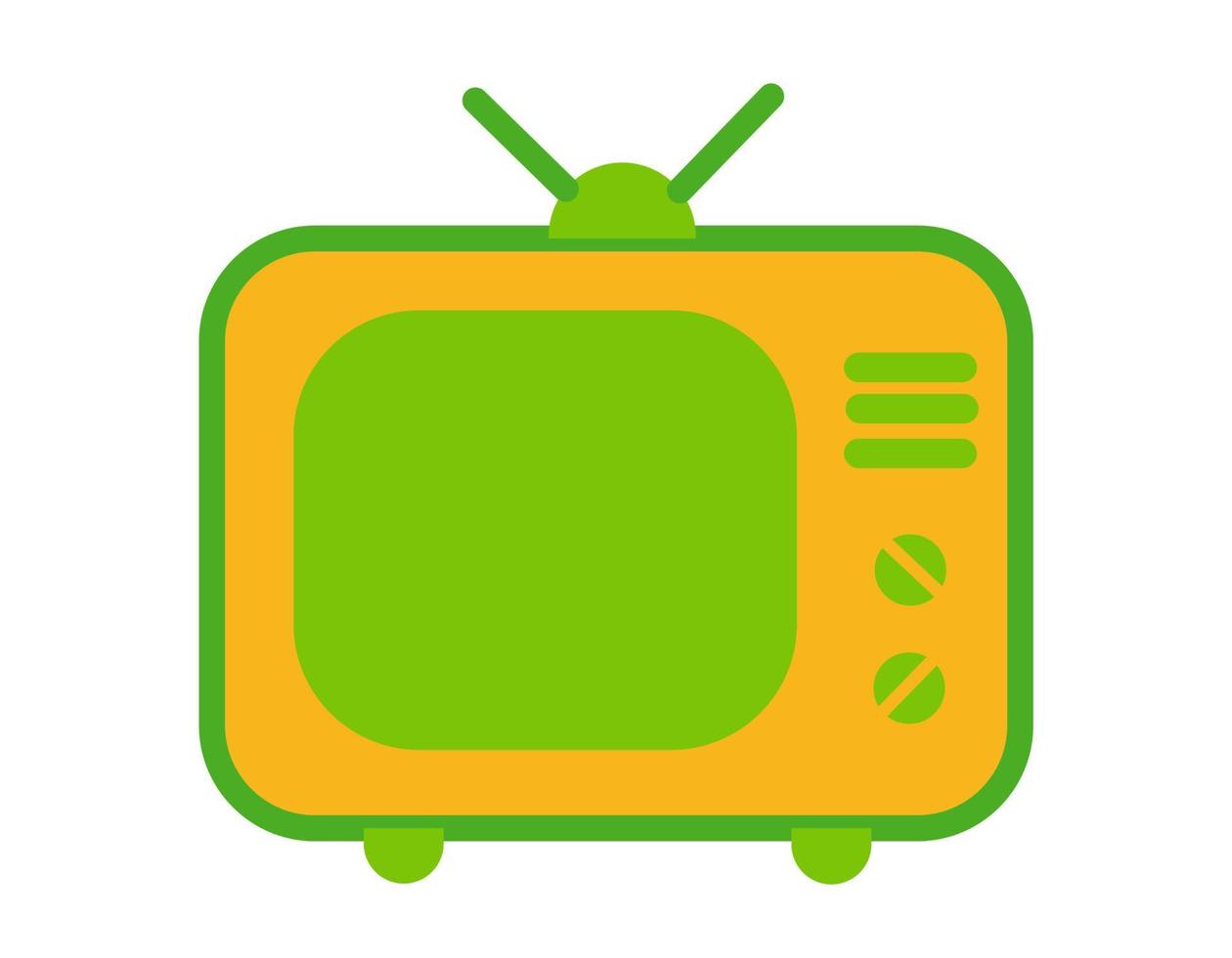 vetor de forma de televisão antiga, ícone ou design de símbolo