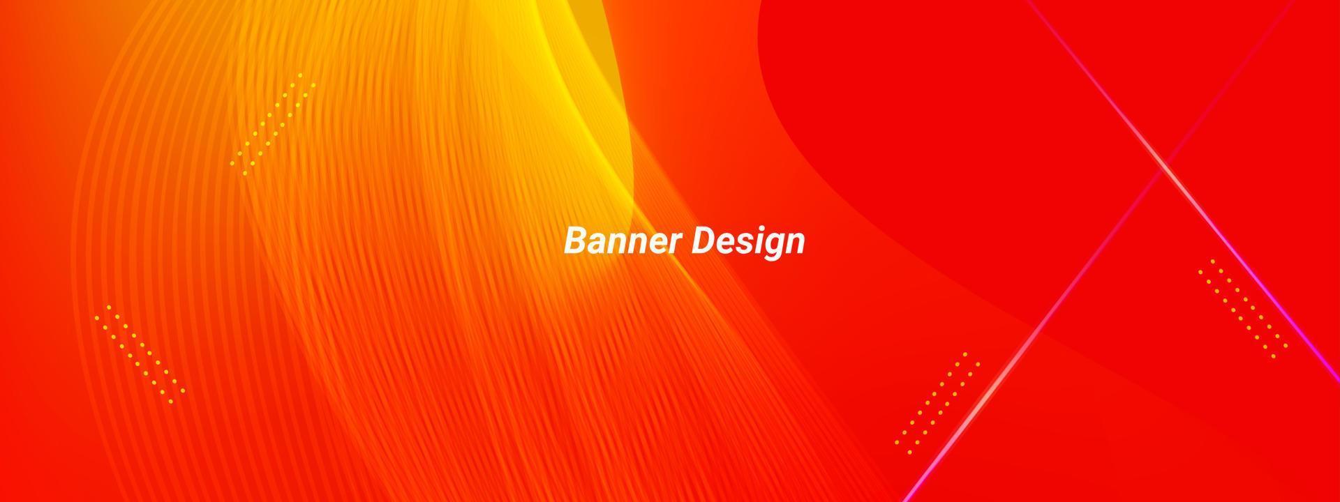 fundo de padrão de banner elegante geométrico abstrato vermelho elegante moderno vetor